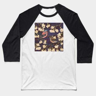 Chaffinches in Cherry Blossom Baseball T-Shirt